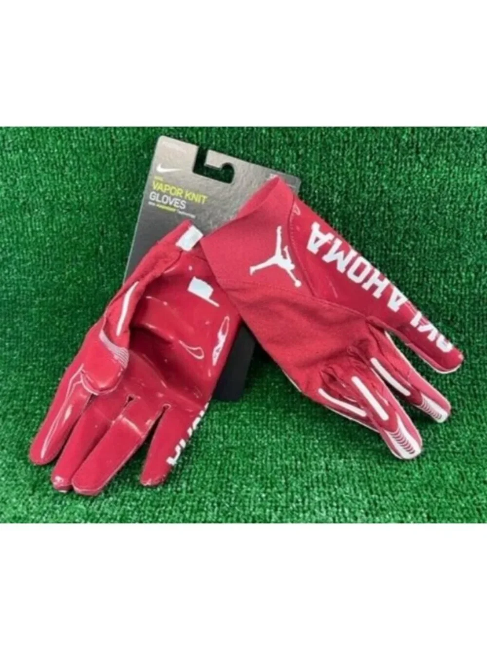 Jordan Vapor Knit 4.0 Football Gloves NCAA Oklahoma DX5205-620 Size 3XL